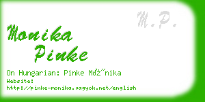 monika pinke business card